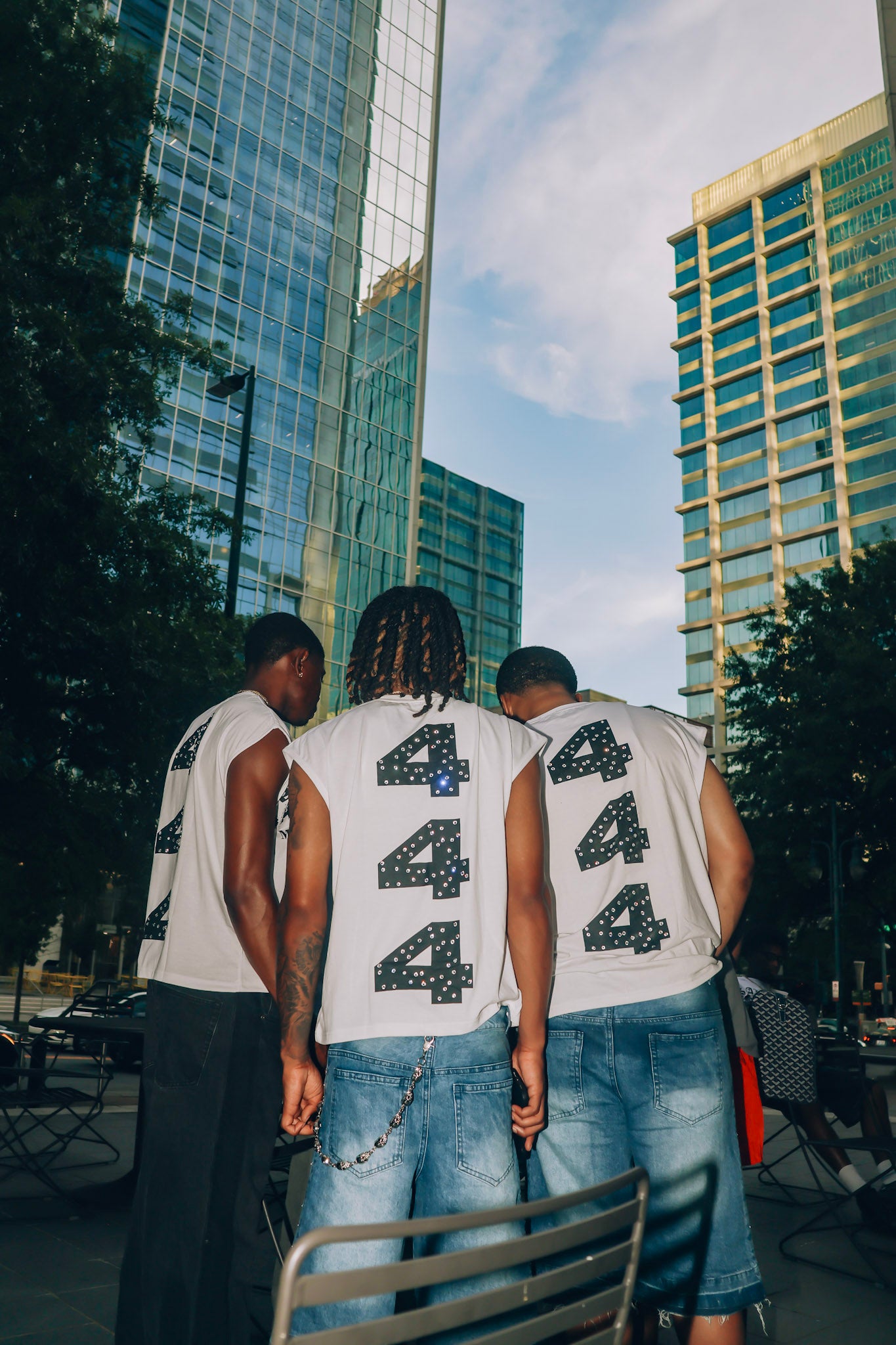 Sleeveless Lightweight Rhinestone Shirt